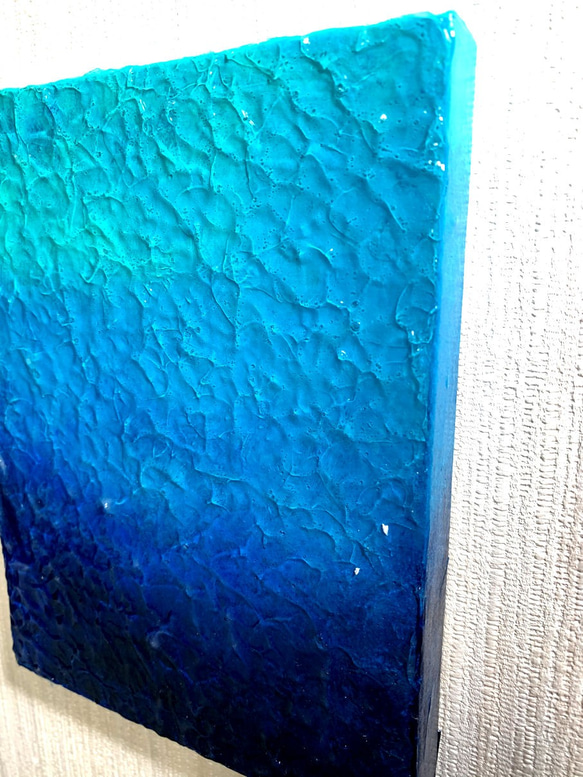 原画　「Under water165」 F0キャンバス使用，青，海 8枚目の画像