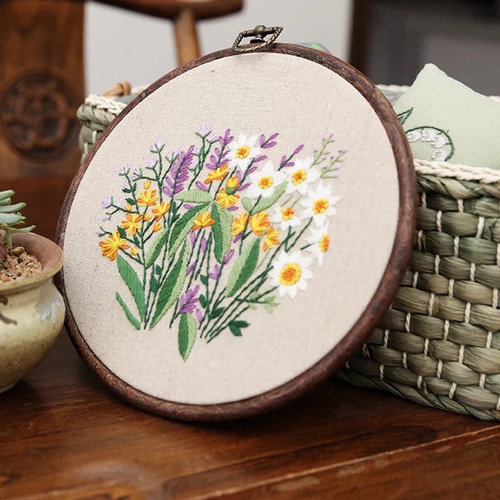 26花模様 花柄刺繍キット お花シリーズ 刺繍作成キット刺繍作成 26花模様 花柄刺繍キット お花シリーズ 刺繍作成キット刺繍作成