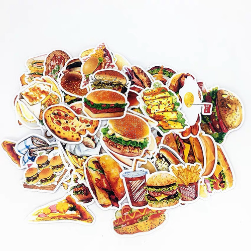 3フレークシール 100枚 洋食 リアル おかず シール・ステッカー