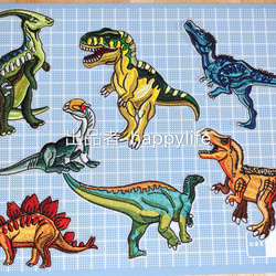 14枚入　恐竜アイロンワッペン刺繍ワッペン 2枚目の画像