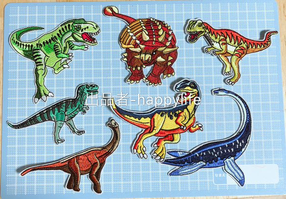14枚入　恐竜アイロンワッペン刺繍ワッペン 3枚目の画像