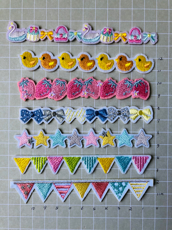 4枚入アイロンワッペン刺繍ワッペンシールワッペン 2枚目の画像