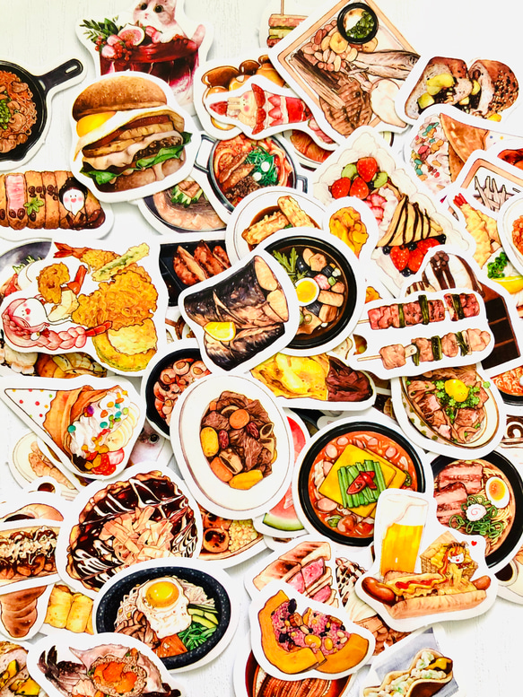 食べ物フレークシール① S-049☆食べ物フレークシール①