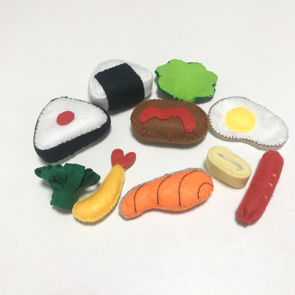 受注生産 】フェルトおままごと 10点セット おもちゃ・人形