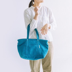 帆布ファスナートートバッグM　CANVAS TOTE FM / CAMEL 2枚目の画像