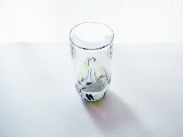 吹きガラス　ひと口ビアグラス 4枚目の画像