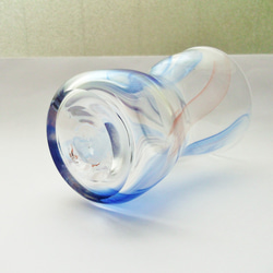 吹きガラス　ビアグラス 3枚目の画像
