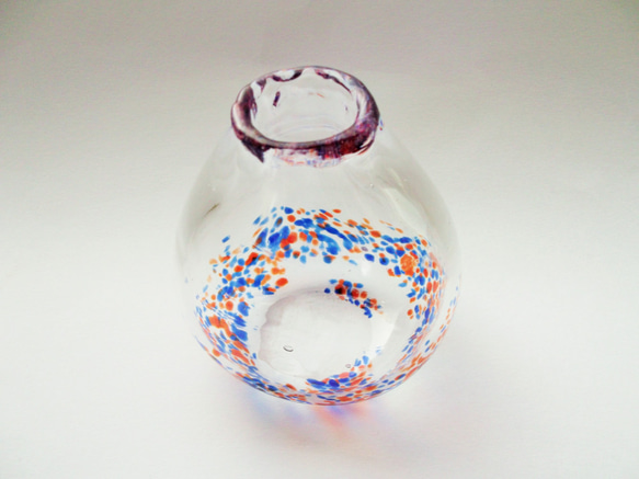 吹きガラス　花瓶 3枚目の画像