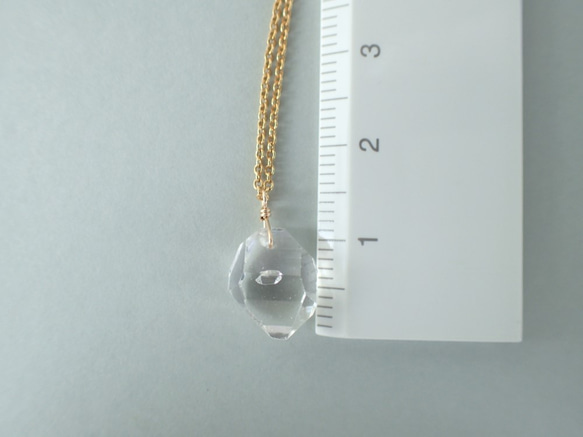 14kgf＊ハーキマーダイヤモンド　ネックレス 8枚目の画像