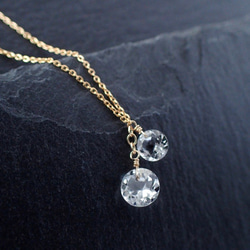 14kgf＊アイオライト・タンザナイト ファセットカット ネックレス