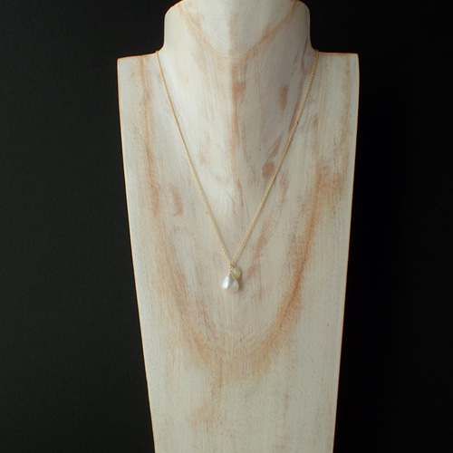 14kgf＊バロックパールとプレシャスオパールのネックレス ネックレス