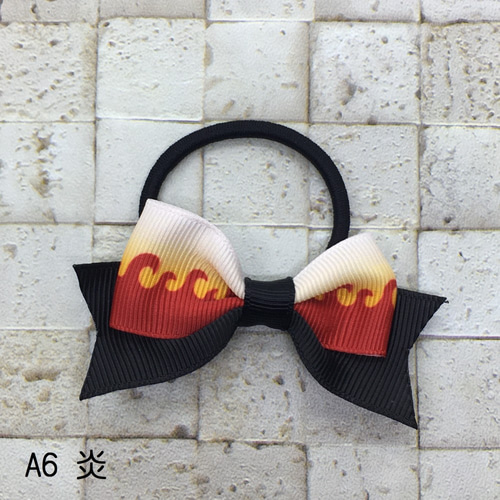 和柄リボンのヘアゴム（Aタイプ） 雑貨・その他 handmade Happy berry 