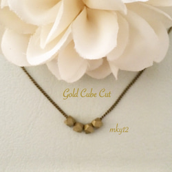 Matt Gold necklace 1枚目の画像