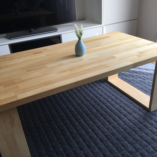 オーダー】パイン集成材テーブル ローテーブル・リビングテーブル