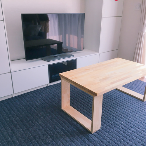 オーダー】パイン集成材テーブル ローテーブル・リビングテーブル