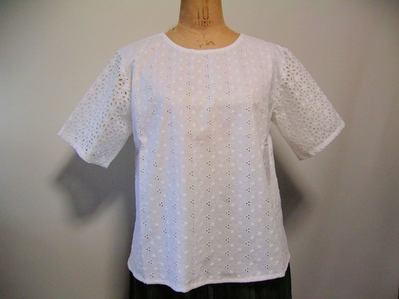 cotton　Allover-lace-blouse 1枚目の画像