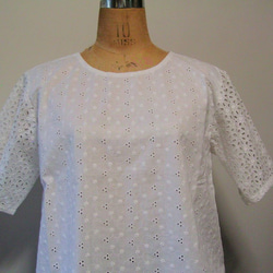 cotton　Allover-lace-blouse 2枚目の画像