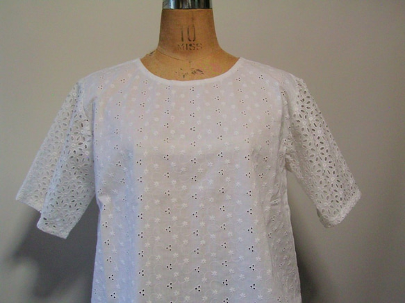 cotton　Allover-lace-blouse 2枚目の画像