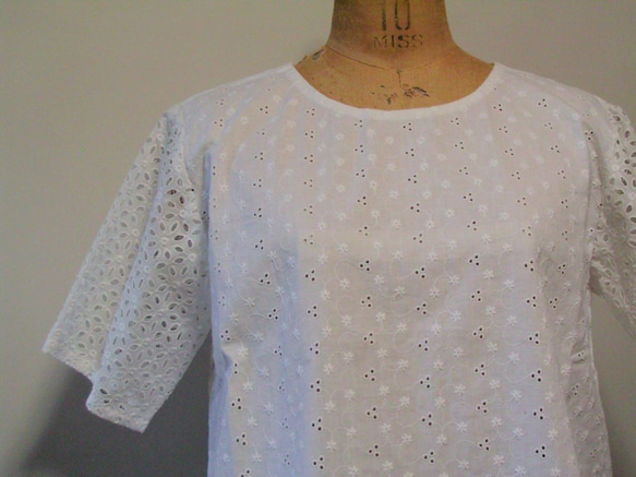 cotton　Allover-lace-blouse 3枚目の画像