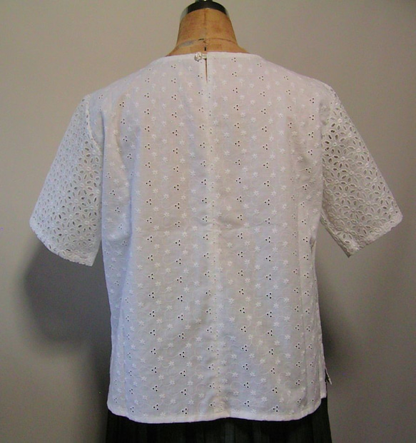 cotton　Allover-lace-blouse 4枚目の画像