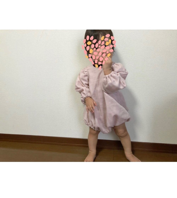 やさしいダブルガーゼ ロンパース 6枚目の画像