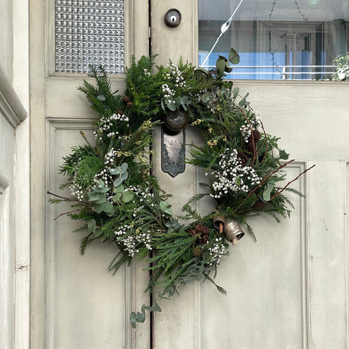 受注生産作りたてをお届け】大きなフレッシュリース フレッシュ