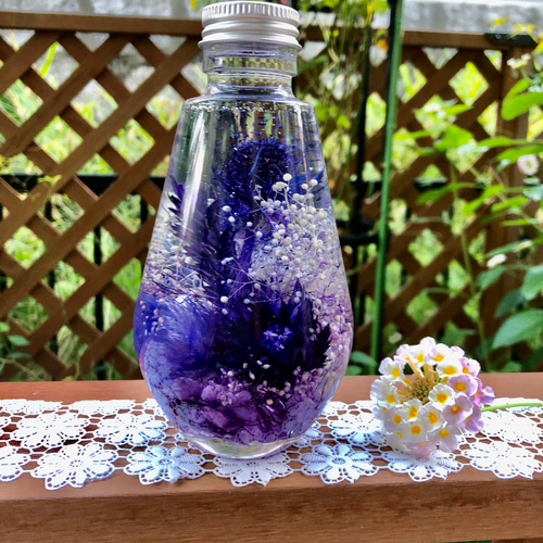 ハーバリウム パープル