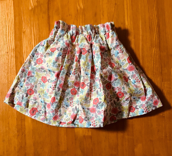ウエストフリル花柄スカート 8枚目の画像