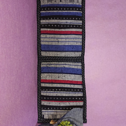 久留米織り二つ折りカード入れ13 4枚目の画像
