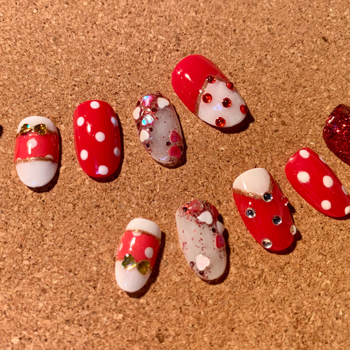 サイズ25468✴︎ネイルチップ ネイルチップ（つけ爪） maru 通販