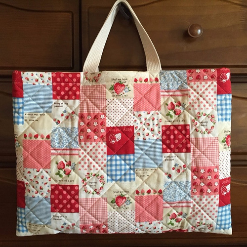 爆買いしたい レッスンバッグ（パッチワーク柄） その他入園グッズ Atelier 手提げ・レッスンバッグ・入園グッズ