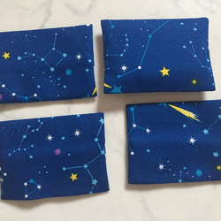 ２個セット：ミニポケットティッシュケース星と星座柄 2枚目の画像