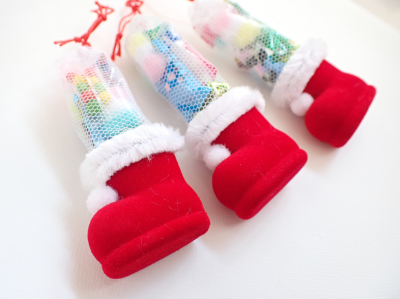 クリスマスお菓子のブーツ　なんだかワクワクするChristmasのミニチュアフード　MerryXmas 3枚目の画像