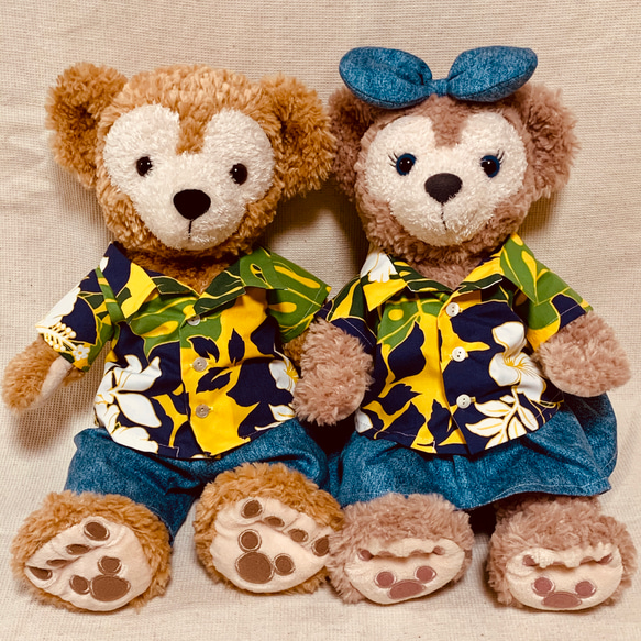 ダッフィー&シェリーメイコスチューム アロハシャツお揃いコーデセット