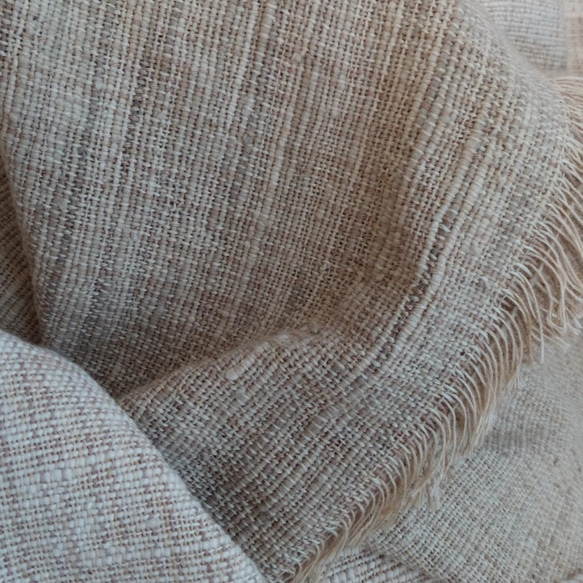mini bag #natural〈草木染め手織り布のミニバッグ〉 4枚目の画像