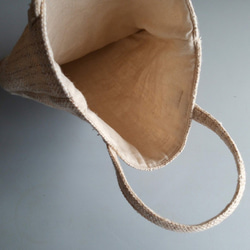 mini bag #natural〈草木染め手織り布のミニバッグ〉 6枚目の画像