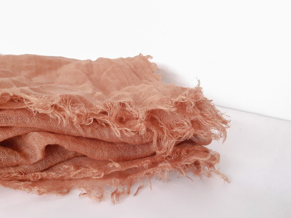 linen shawl #ume 4枚目の画像