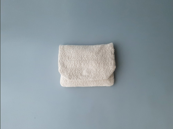 tissue pouch #organic cotton Garabou〈オーガニックコットン手織りティッシュポーチ〉 3枚目の画像