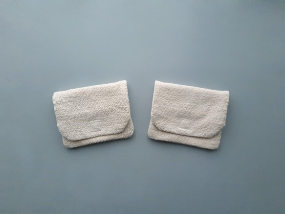 tissue pouch #organic cotton Garabou〈オーガニックコットン手織りティッシュポーチ〉 4枚目の画像