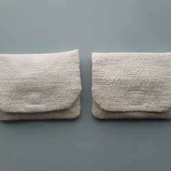 tissue pouch #organic cotton Garabou〈オーガニックコットン手織りティッシュポーチ〉 5枚目の画像