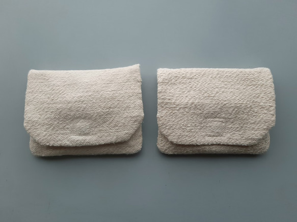 tissue pouch #organic cotton Garabou〈オーガニックコットン手織りティッシュポーチ〉 5枚目の画像