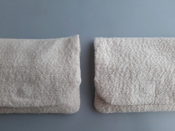 tissue pouch #organic cotton Garabou〈オーガニックコットン手織りティッシュポーチ〉 6枚目の画像