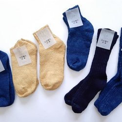 Garabou socks 〈短〉#藍 2枚目の画像