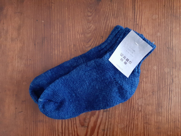 Garabou socks 〈短〉#藍 3枚目の画像