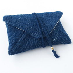 kurumu #35 〈藍染めの手織りポーチ〉 10枚目の画像