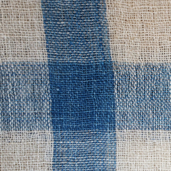 手織りリネンハンカチ ＃藍 6枚目の画像