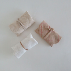 tsutsumu #手織りリネンの数寄屋袋 7枚目の画像
