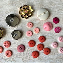 ピンク色系ボタン★1.0～2.5cm　25個セット　ピンク 2枚目の画像