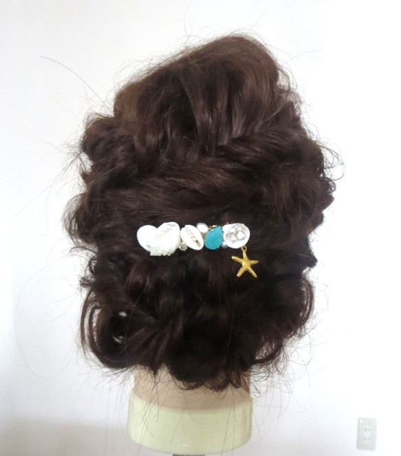 人魚の髪飾り～ミルキーピンク 5枚目の画像