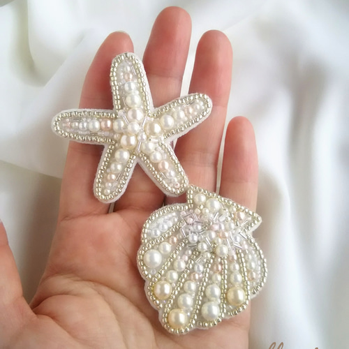 人魚の永遠 シェル&ヒトデ ピアス イヤリング ピアス（その他 
